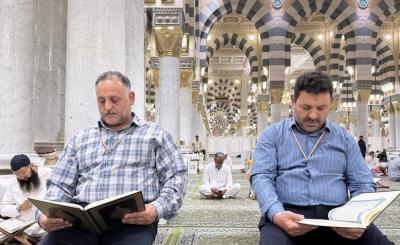  حال و هوای مسجدالنبی در ایام حج 