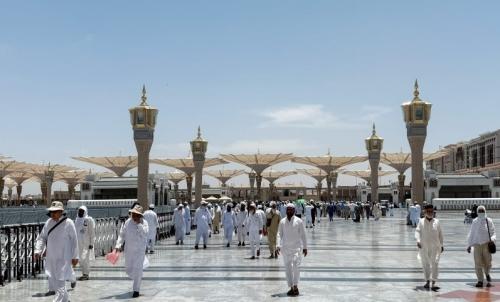  حال و هوای مسجدالنبی در ایام حج 