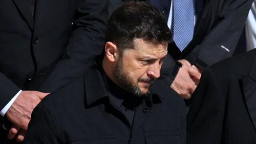 دست دادن سرد زلنسکی و ونس
