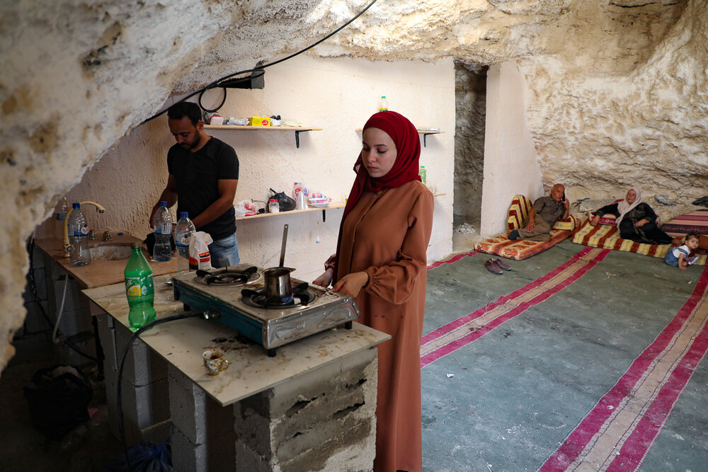  زندگی فلسطینیان در غار /عکس