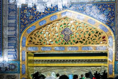 سیاهپوشی حرم رضوی در آستانه شهادت امام باقر (ع)