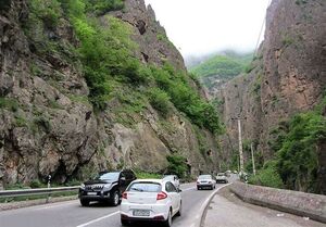  جاده چالوس یکطرفه شد