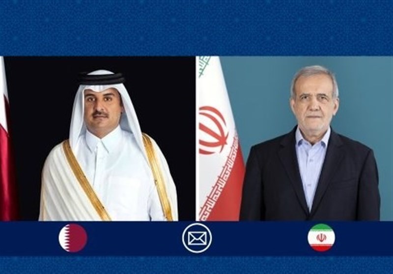  تأکید پزشکیان و امیر قطر بر تقویت پیوندهای دوجانبه 