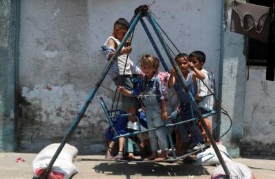 جریان زندگی در میان کودکان غزه / عکس