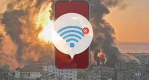 قطع کامل اینترنت در سراسر نوار غزه 