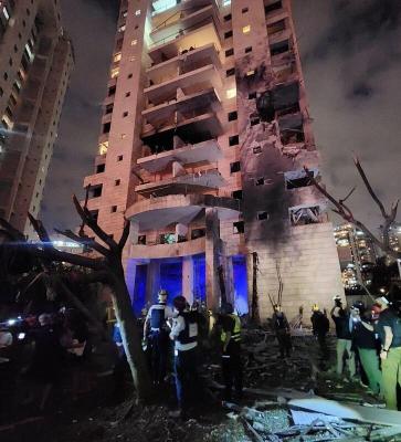 موشک های ایرانی اراضی اشغالی را سوزاند