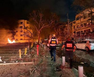 موشک های ایرانی اراضی اشغالی را سوزاند