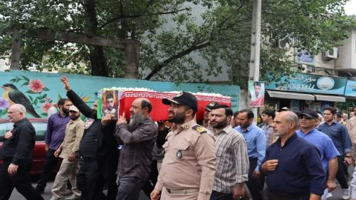 مراسم تشییع پیکرسرباز وظیفه شهیدامیرحسین صالحی