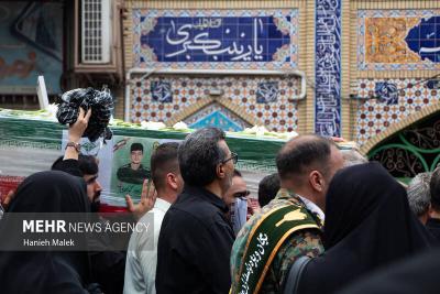 تشییع پیکر پاک سه شهید نیروی انتظامی درگرگان / عکس