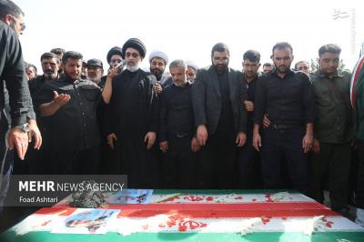 مراسم تشییع پیکر سردار شهید حاجی‌زاده