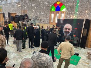 مراسم تدفین پیکر سردار شهید سپهبد حسین سلامی+ عکس و فیلم