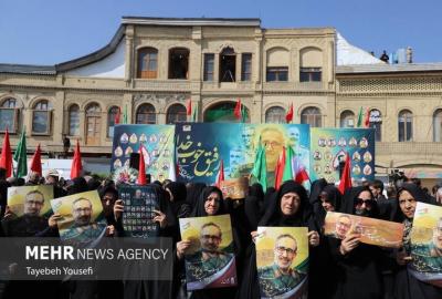  خاکسپاری پیکر سردار شهید علی شادمانی /عکس