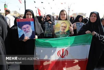  خاکسپاری پیکر سردار شهید علی شادمانی /عکس