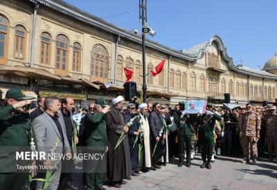  خاکسپاری پیکر سردار شهید علی شادمانی /عکس