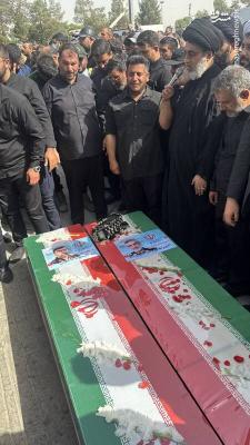 اقامه نمازوآرامگاه ابدی شهیدان حاجی زاده و باقری 