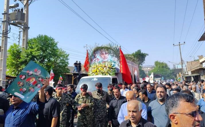 تشییع سپهبد شهید رشید و فرزندش در دزفول / عکس تشییع سپهبد شهید رشید و فرزندش در دزفول / عکس