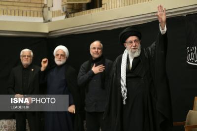 مراسم عزادارای شب عاشورای حسینی با حضور رهبر انقلاب