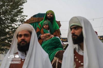 مراسم کاروان ورود به کربلا در نوش آباد 