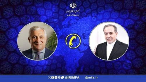 گفت‌وگوی تلفنی وزرای امور خارجه ایران و ایتالیا