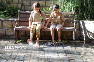 آب تنی درگرمای تابستان