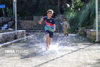 آب تنی درگرمای تابستان