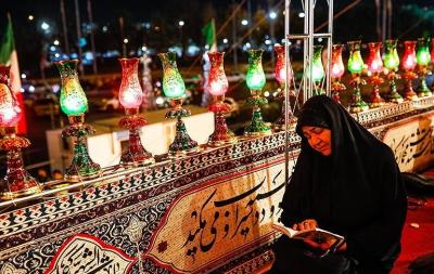 سوگواره آیینی محرم شهر در میدان آزادی /عکس