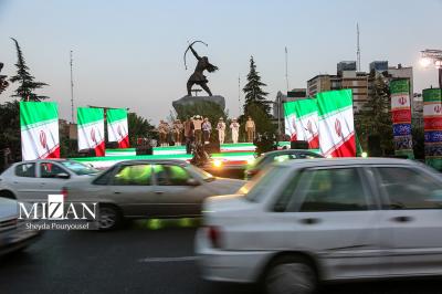  آیین رونمایی از مجسمه آرش کمانگیر / عکس