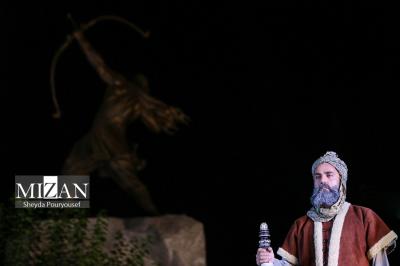  آیین رونمایی از مجسمه آرش کمانگیر / عکس
