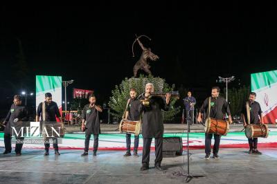  آیین رونمایی از مجسمه آرش کمانگیر / عکس