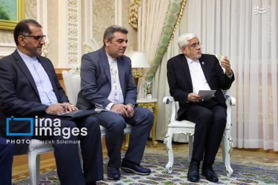 دیدارعارف با رئیس جمهورلیبی
