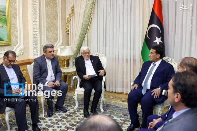 دیدارعارف با رئیس جمهورلیبی