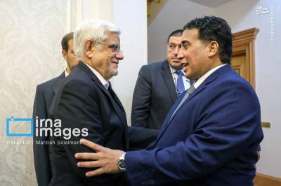 دیدارعارف با رئیس جمهورلیبی
