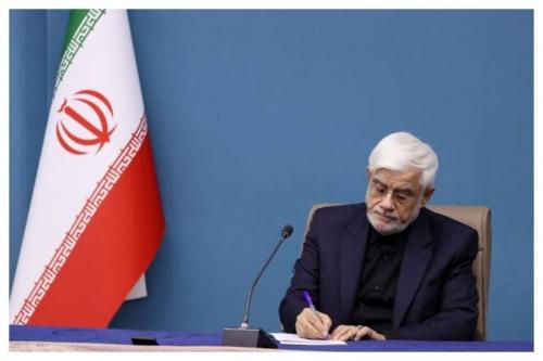 دیدارعارف با رئیس جمهورلیبی