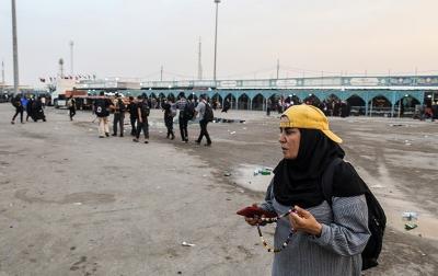  عبور زائران اربعین حسینی از مرز شلمچه /عکس