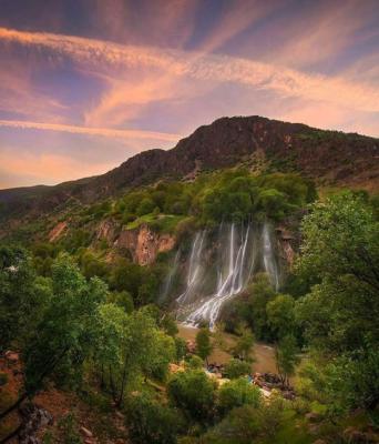  عکس/ آبشاری شگفت انگیز در لرستان 