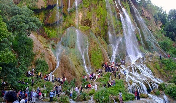  عکس/ آبشاری شگفت انگیز در لرستان 