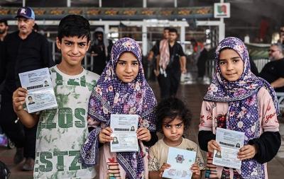  بازگشت زائران اربعین حسینی از مرز مهران /عکس