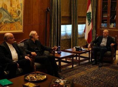 دیدارلاریجانی بارئیس مجلس لبنان