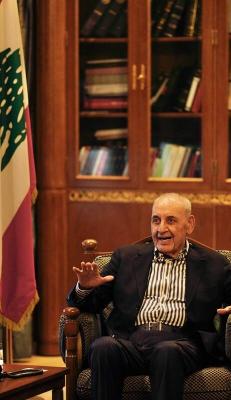 دیدارلاریجانی بارئیس مجلس لبنان