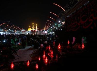  عکس/ عزاداری شهادت حضرت رقیه(س) در بین الحرمین 