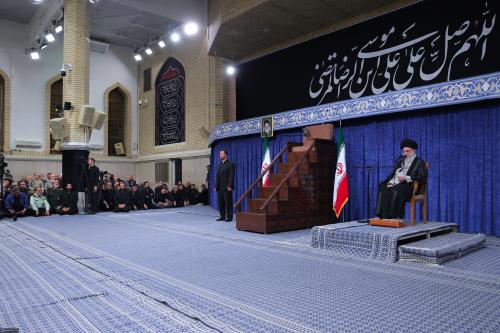  رهبر انقلاب در مراسم عزاداری شهادت امام رضا