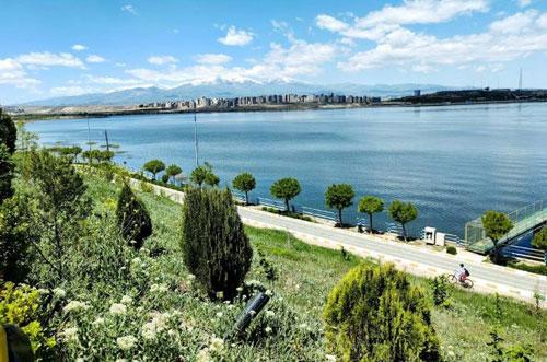  دریاچه طبیعی شورابیل در اردبیل /عکس