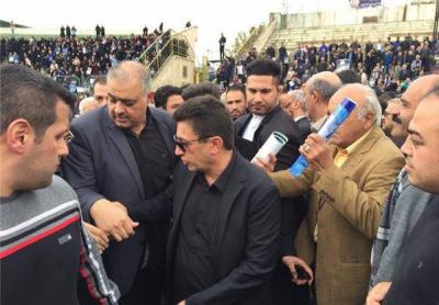 مراسم تشییع پدر استقلال، مرحوم منصور پورحیدری در ورزشگاه شهید شیرودی+عکس و فیلم 