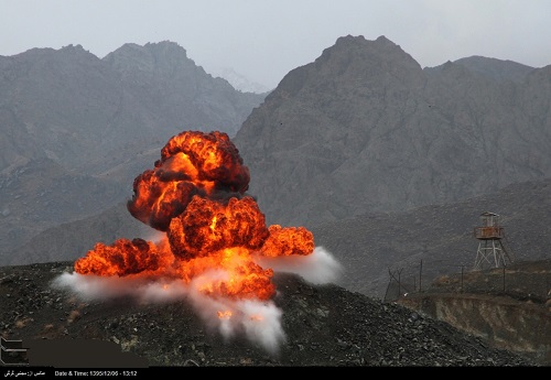 انفجارهای جنوب مشهد ناشی از برگزاری یک نمایش رزمی است