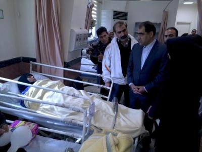 عکس/ عیادت وزیر بهداشت از مجروحان سامرا 