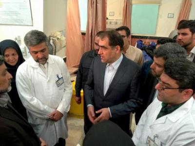 عکس/ عیادت وزیر بهداشت از مجروحان سامرا 