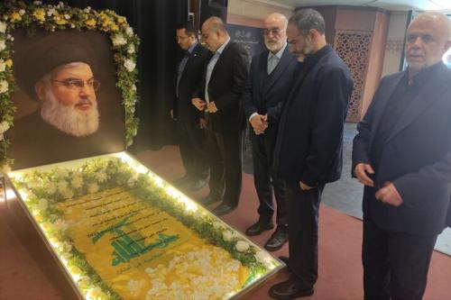 حضور هیئت پارلمانی ایران در مراسم سالگرد شهدای مقاومت حزب‌الله لبنان