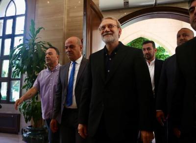 تصاویردیدارلاریجانی با رئیس مجلس لبنان