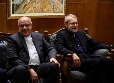 تصاویردیدارلاریجانی با رئیس مجلس لبنان