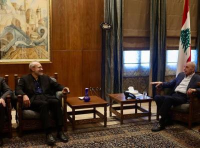 تصاویردیدارلاریجانی با رئیس مجلس لبنان